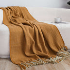 SOGA 2X Mustard Yellow Throw Blanket 127x170cm Soft Acrylic $ 161