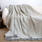 SOGA 2X Soft Light Beige Tassel Throw Blanket 160x200cm Soft Polyester $ 155