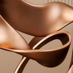 SOGA 45cm Bronze Ribbon Sculpture