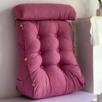 SOGA 4X 45cm Magenta Triangular Wedge Lumbar Pillow Headboard Backrest Sofa Bed Cushion Home Decor