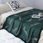 SOGA 2X Forest Green Zebra Print Throw Blanket 130x180cm Acrylic $ 189
