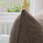 SOGA 2X 120cm Coffee Triangular Wedge Bed Pillow Headboard Backrest Bedside Tatami Cushion Home Decor