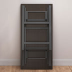 SOGA 120x60  Walnut Foldable Computer Study Table Easy Assembly Desk No Chair