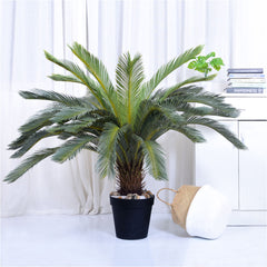 SOGA 4X 125cm Artificial Indoor Cycas Revoluta Cycad Sago Palm Fake Decoration Tree Pot Plant