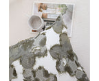 SOGA 45cm Abstract Gray Floral Watercolor Print Contemporary Throw Pillow