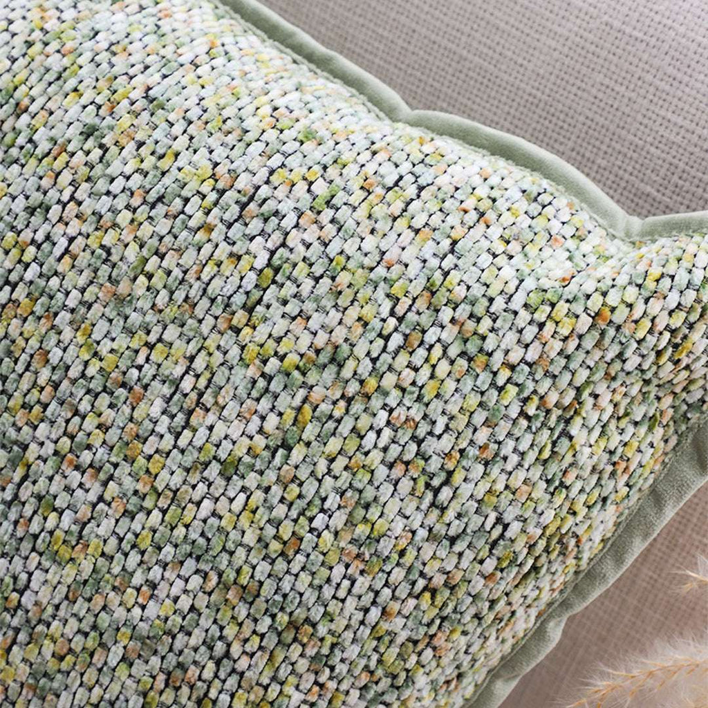 SOGA Woven Cushion 45cm Green Yellow Multi-Color Textured Decorative Throw Pillow $ 66