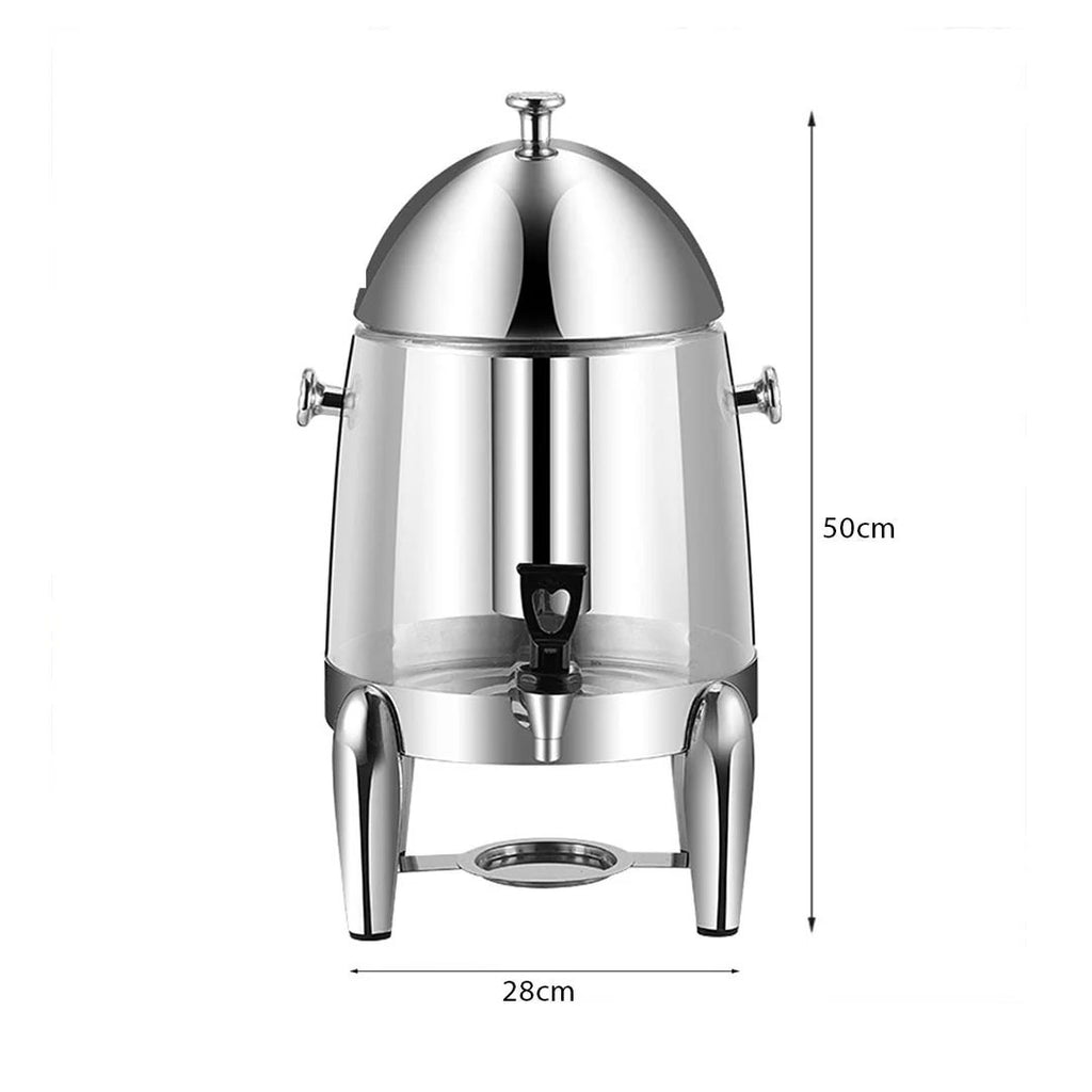 SOGA Stainless Steel 12L Beverage Dispenser Hot and Cold Juice Water Tea Chafer Urn Buffet Drink Container Jug