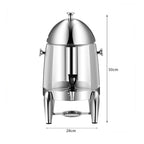 SOGA Stainless Steel 12L Beverage Dispenser Hot and Cold Juice Water Tea Chafer Urn Buffet Drink Container Jug