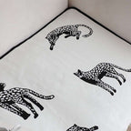 SOGA One-Seater White Leopard Print 90x90cm Throw Blanket Sofa Cover $ 79