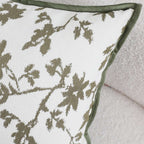 SOGA Floral Cushion 45cm White Green Leaf Botanical Pattern Decorative Throw Pillow $ 66