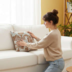 SOGA 2X 50cm Bohemian Camel Brown White Horse Pattern Throw Pillow $ 142