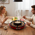 SOGA 2X 2-in-1 44CM Electric Hot Pot BBQ Grill Maifan Stone Non-Stick Coating 2100W $ 452