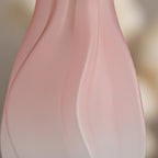SOGA 25cm Pink Glass Vase Art Blown Hand Flower Tall Vintage Art Vases