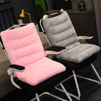 SOGA Pink One Piece Strawberry Cushion Office Sedentary Butt Mat Back Waist Chair Support Home Decor