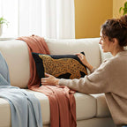 SOGA 2X 30cm Modern Charcoal Gray Leopard Pattern Throw Pillow $ 133