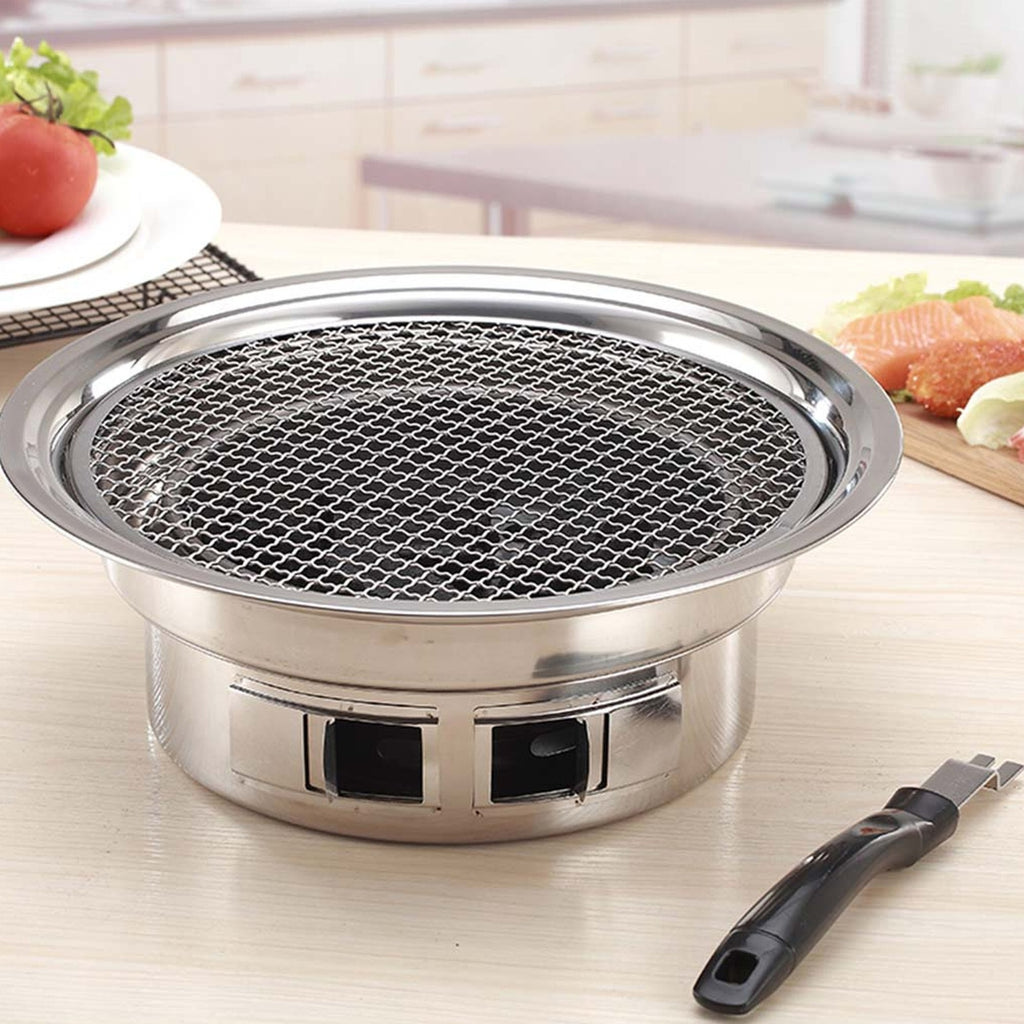 SOGA 2x BBQ Grill Stainless Steel Portable Smokeless Charcoal Grill Home Outdoor Camping