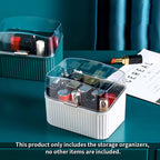 SOGA White Cosmetic Jewelry Storage Organiser Set Makeup Brush Lipstick Skincare Holder Jewelry Storage Box with Handle