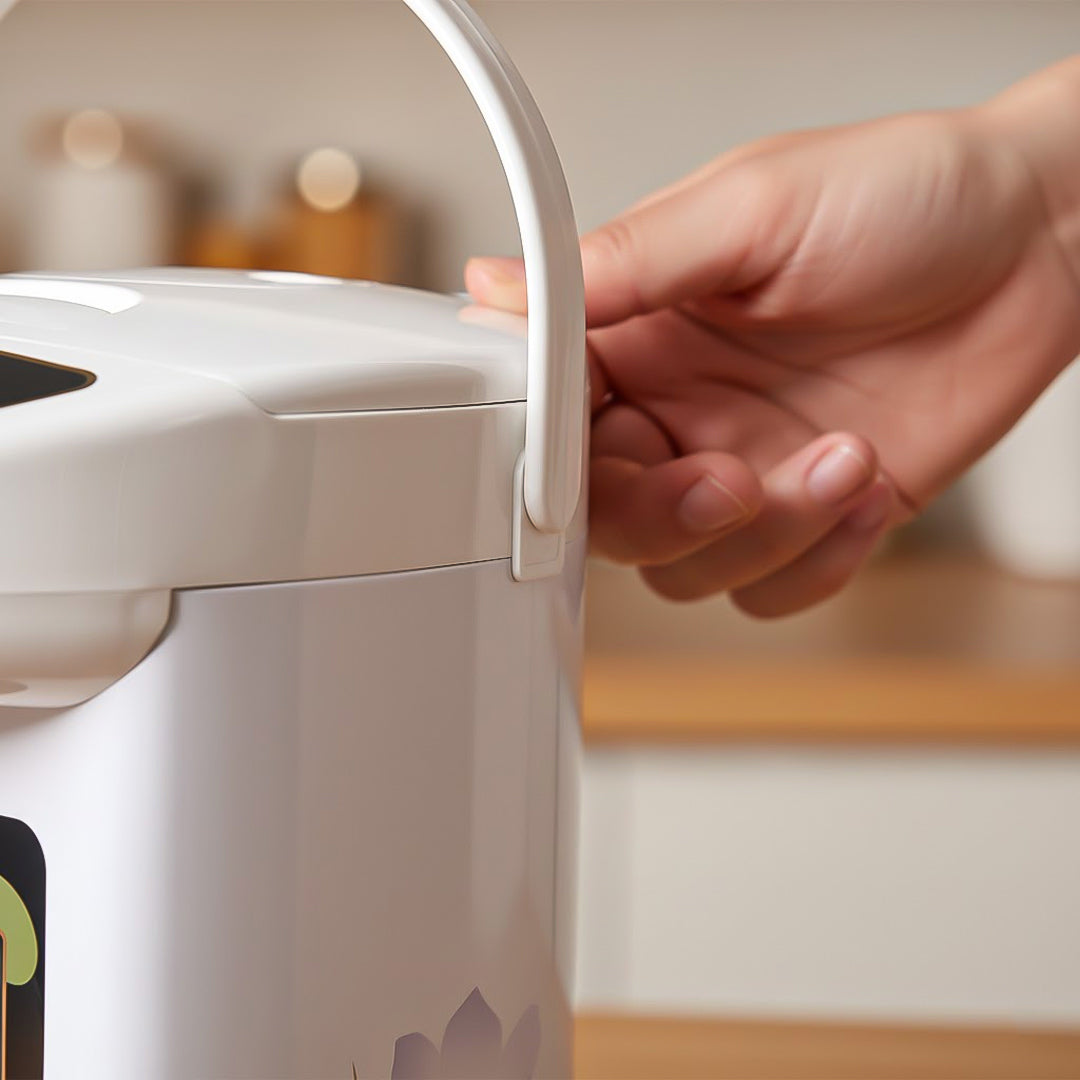 SOGA 3.2L White Plastic Exterior Electric Thermal Pot Dispenser with 3 Dispensing Modes