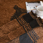 SOGA Two-seater Brown Sofa Cover Leopard Print 180x260cm Polyester $ 125