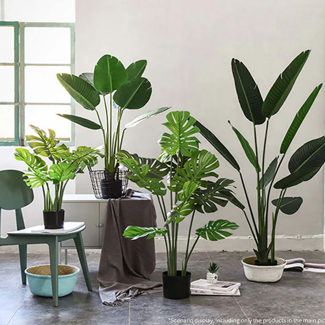 SOGA 2X 120cm Artificial Green Indoor Turtle Back Fake Decoration Tree Flower Pot Plant