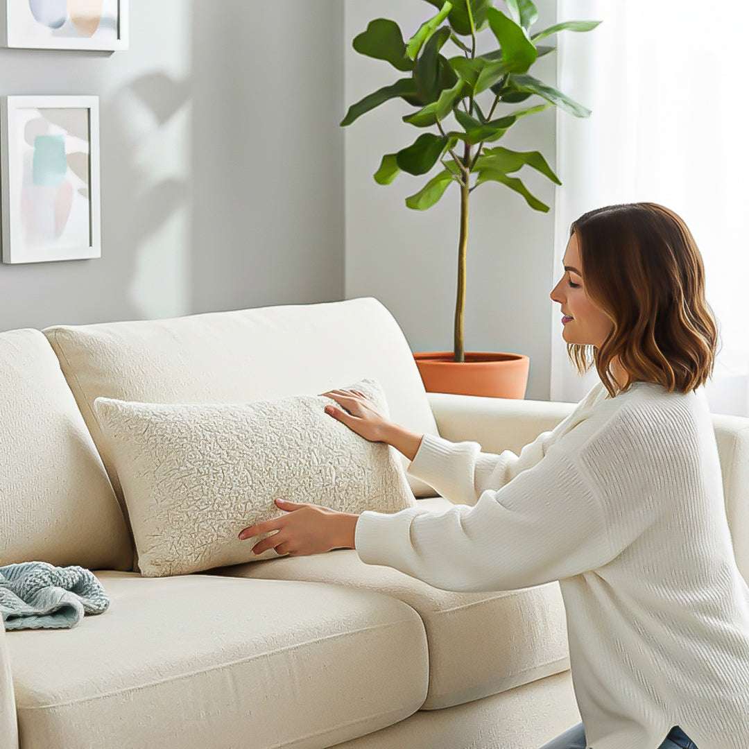 SOGA 30cm Cream Boucle Textured Fluffy Decorative Throw Pillow $ 61