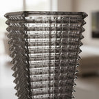 SOGA 28cm Modern Gray Ceramic Glass Vase Home Decor