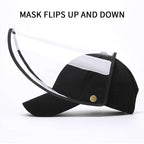 2X Outdoor Protection Hat Anti-Fog Pollution Dust Saliva Protective Cap Full Face HD Shield Cover Adult Black $ 44