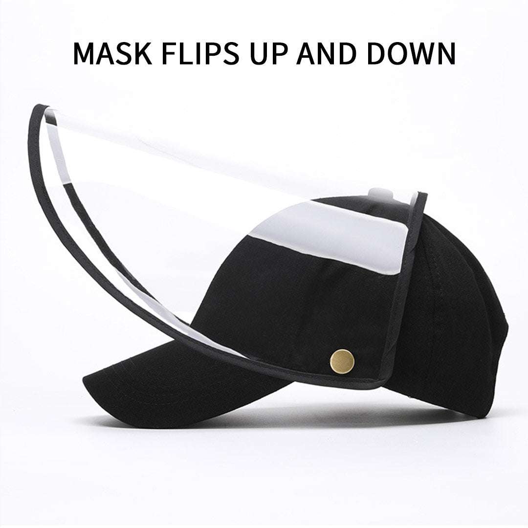 2X Outdoor Protection Hat Anti-Fog Pollution Dust Saliva Protective Cap Full Face HD Shield Cover Adult Black $ 44