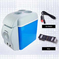 SOGA 7.5L Car Small Refrigerator Cooler Box 12V Mini Fridge Cooler Warmer Blue Color