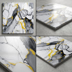 SOGA Peel & Stick Floor and Wall Tiles 60 x 60cm 10 Pack Blue Agate Faux Marble