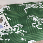 SOGA One-Seater Green Horse Print 90x90cm Throw Blanket Sofa Cover $ 91