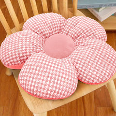 SOGA Pink Flower Cushion Shaped for Floor and Sitting Throw Pillow