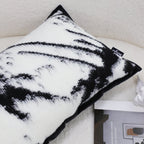 SOGA 2X 35cm Throw Pillow  Black and White Leopard Thick Premium Polyester Fiber for Home Decor