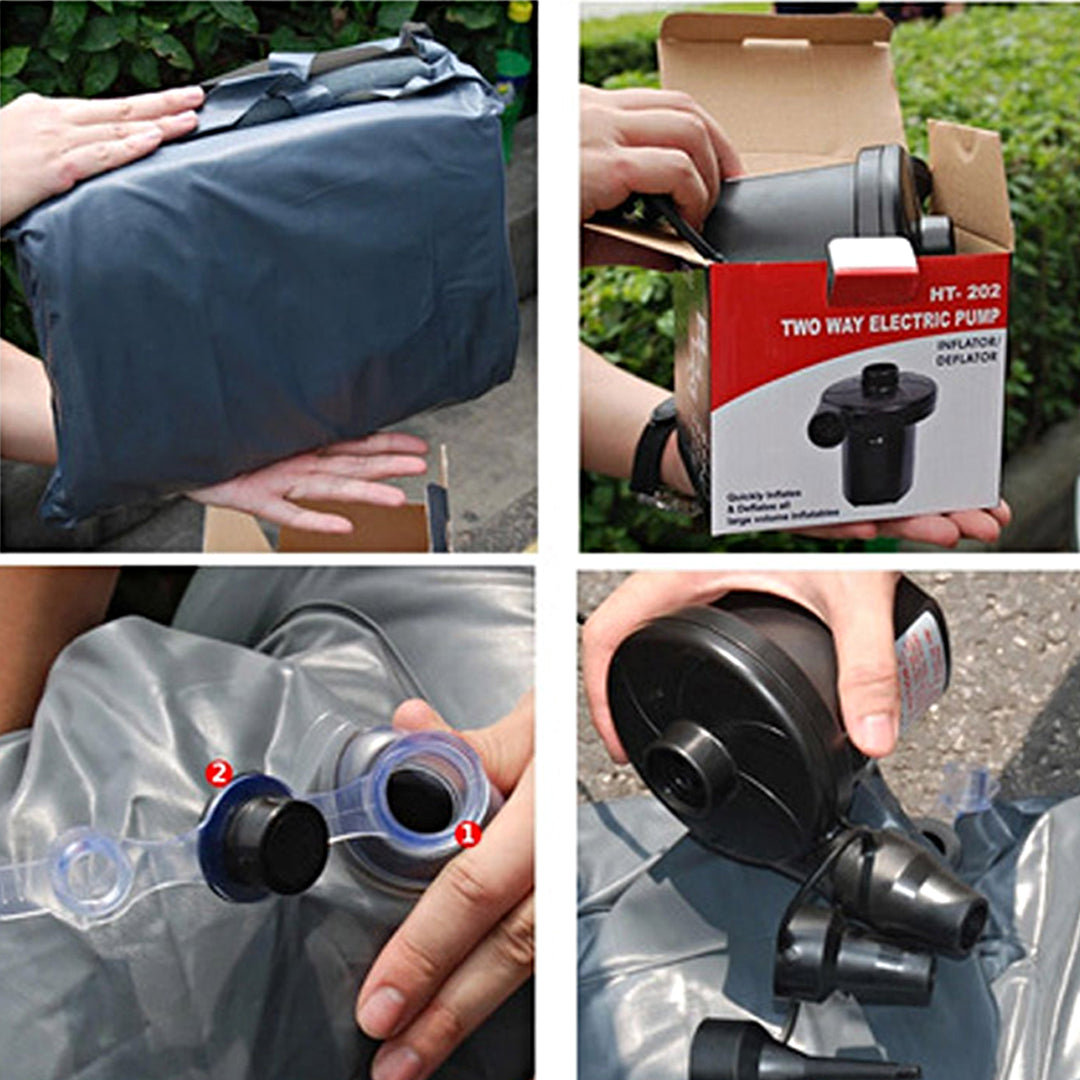 SOGA Inflatable Car Mattress Portable Travel Camping Air Bed Rest Sleeping Bed Orange