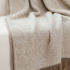 SOGA 160x200cm Coffee Blanket – Vintage Tassel Throw for Rustic Comfort $ 88