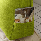 SOGA 100cm Green Triangular Wedge Bed Pillow Headboard Backrest Bedside Tatami Cushion Home Decor