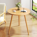 SOGA 60x60cm Walnut Small Side Coffee Table Living Room Balcony Home Décor Style