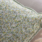 SOGA 2X Woven Cushion 45cm Green Yellow Multi-Color Textured Decorative Throw Pillow $ 129