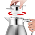 SOGA 2.3L Silver Double-Wall vacuum with 2 layers stainless steel Construction Thermal Flask