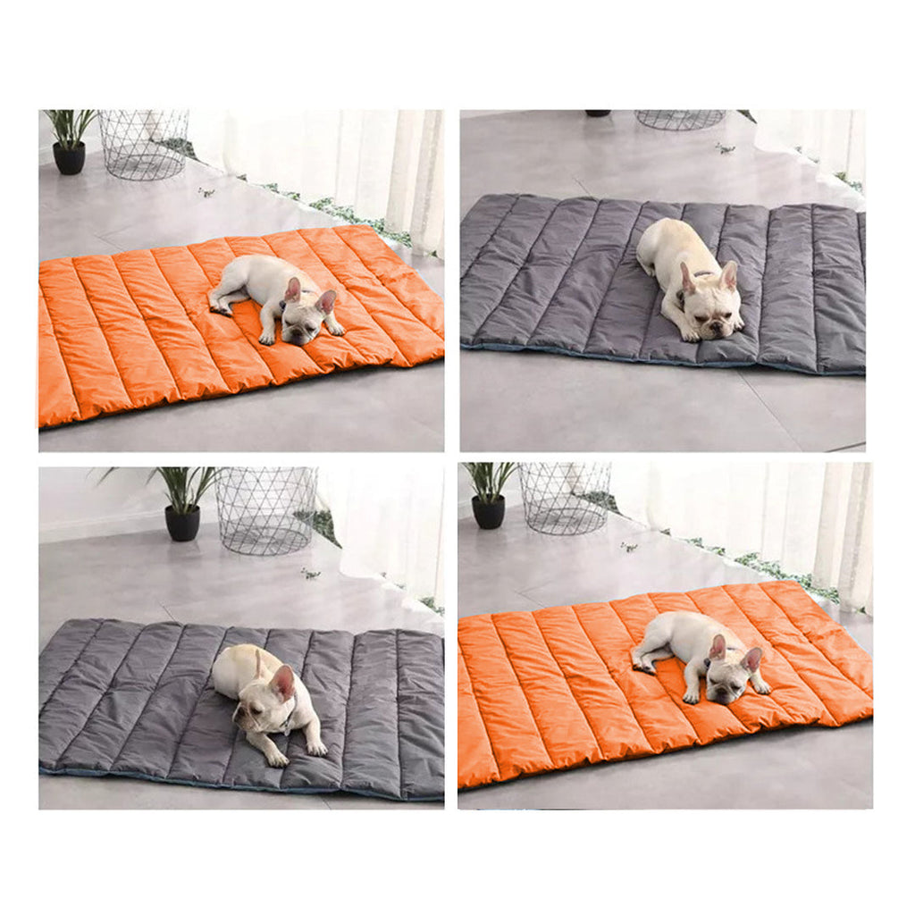 SOGA 2X Grey Camping Pet Mat Waterproof Foldable Sleeping Mattress with Storage Bag Travel Outdoor Essentials