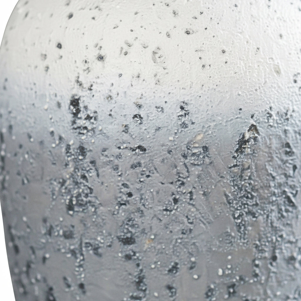 SOGA 30x19cm White and Grey Medium Ceramic Flower Vase Elegant Living Room Home Decor