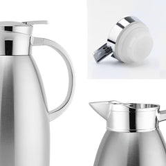 SOGA 2X 2.3L Silver Double-Wall vacuum with 2 layers stainless steel Construction Thermal Flask