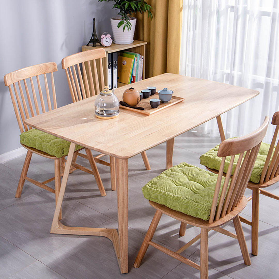 SOGA 2X Green Square Cushion Soft Leaning Plush Backrest Throw Seat Pillow Home Office Sofa Decor