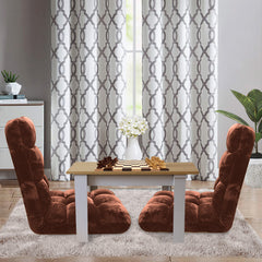 SOGA Floor Recliner Folding Lounge Sofa Futon Couch Folding Chair Cushion Coffee