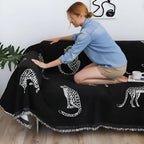 SOGA One-seater Black Sofa Cover Leopard Print 130x180cm Polyester $ 79