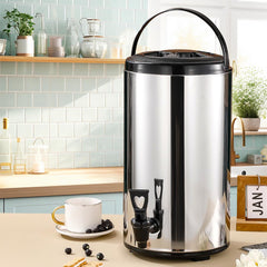 SOGA 4 x 12L Portable Insulated Cold/Heat Coffee Tea Beer Barrel Brew Pot With Dispenser