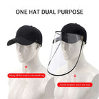 2X Outdoor Protection Hat Anti-Fog Pollution Dust Saliva Protective Cap Full Face HD Shield Cover Adult Black $ 44