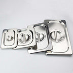 SOGA 4X Gastronorm GN Pan Lid Full Size 1/2 Stainless Steel Tray Top Cover