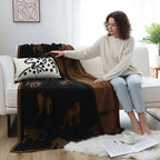 SOGA 2X Black Brown Animal Print Throw Blanket 130x180cm Polyester $ 189