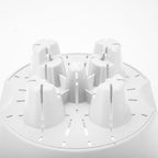 SOGA 19.5cm White Plastic Plant Pot Self Watering Planter Flower Bonsai Indoor Outdoor Garden Decor Set of 2